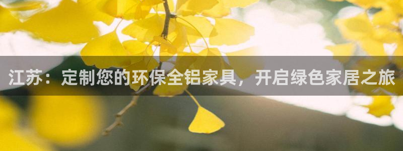 杏耀平台待遇：江苏：定制您的环保全铝家具，开启绿色家居之旅