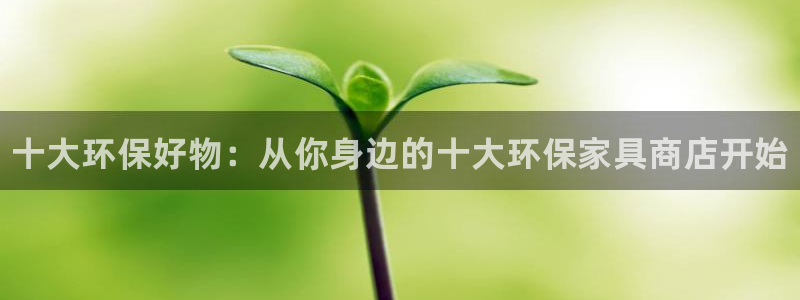 杏耀手机客户端：十大环保好物：从你身边的十大环保家具商店开始